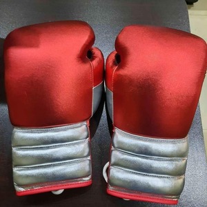 Gants de boxe durables en cuir de vachette vente en gros gants d'entraînement en mousse de satin de haute qualité sur mesure avec fermeture à lacet - Product Image 3