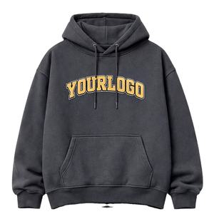 Sweat-shirt à capuche surdimensionné pour homme avec logo personnalisé, en fibre de bambou, molleton d'hiver, streetwear, broderie, fabricant OEM - Product Image 2