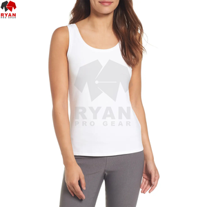 Latest Design Casual Summer Women Tank Top Breathable Cotton/<b>Bamboo</b> <b>Fiber</b> High Quality Customizable Wholesale - Product Image 4