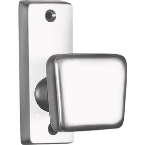 Pomo de puerta de aluminio 495 F1 plateado fijo o giratorio 47x45mm AMF - Product Image 1
