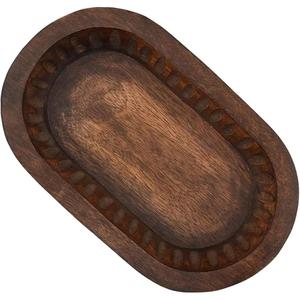 Tazón de masa estilo granja de madera Natural hecho a medida cuencos para servir comida rápida Pasta fideos tazón reutilizable bandeja ecológica - Product Image 5