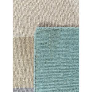 Tapis en jute Indusbar à rayures abstraites, 4 m de large, style kilim, en laine, 10 mm, gris et noir, tissage plat pour usage domestique - Modèle DW-148 - Product Image 5