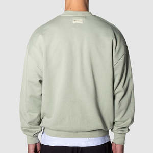 Sweat-shirt pour homme, look minimaliste, 100% coton, printemps, ODM personnalisable, 2 pièces, design brodé, style décontracté et confort tout au long de la journée - Product Image 2