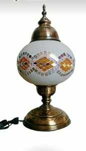 Supports de lampe en verre mosaïque idéal pour les magasins de décoration intérieure et adapté à la revente disponible dans un assortiment de designer - Product Image 2