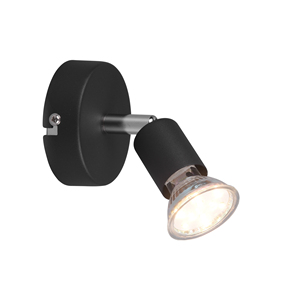 Lampada GU10 nera serie Paris (Trio Lighting R80911032) - Product Image 1