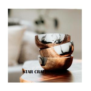 Bol en bois de fruits et salade en bois d'acacia de qualité supérieure bols en bois faits à la main de haute qualité bol de service pour hôtels et restaurants entiers - Product Image 1