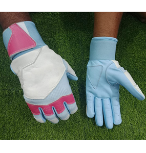 Professional Sheepskin Leather Baseball/Softball <b>Batting</b> <b>Gloves</b> Custom Logo Ambidextrous Hook Loop Closure Eco-Friendly Non-Slip - Product Image 1