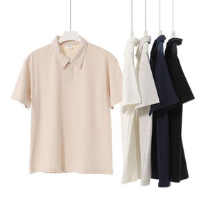 Camiseta Polo de Marca Estadounidense de Moda para Hombre, Peso Pesado 240g, Antibacteriana 7A, Solona, Cuello Solapa, Color Puro, Manga Corta, Protección Solar - Product Image 2