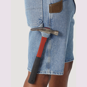 Pakistan Tannery กางเกงยีนส์ขาสั้นสำหรับผู้ชาย, กางเกงยีนส์แฟชั่นสำหรับฤดูร้อนพิมพ์ลายลำลอง - Product Image 2