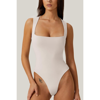 Soutien-gorge de sport sans couture pour femmes, leggings de yoga taille haute, tenues d'entraînement côtelées tendance