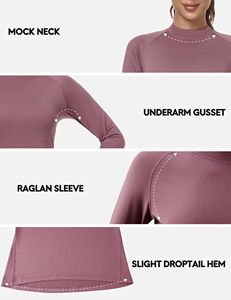 <b>Long</b> <b>Sleeve</b> Winter Compression <b>T</b>-<b>Shirt</b> Solid Color Print Custom Logo Comfortable Crew Neck Gym Yoga Sports <b>T</b>-<b>Shirts</b> - Product Image 5