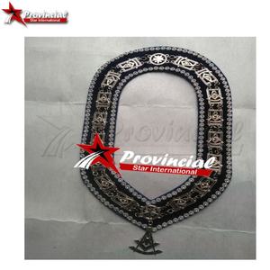 Chaîne de collier maçonnique de haute qualité, tendance, faite à la main, 2023, maçonnerie libre, design personnalisé, style OEM sur demande, promotionnel - Product Image 1