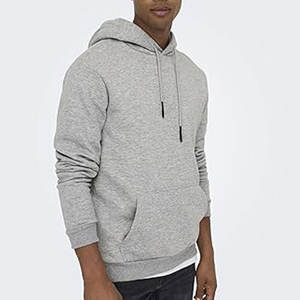 Sweat à capuche pour hommes OEM 100% coton manches régulières imprimé sur mesure de qualité supérieure pull à poches kangourou couleur unie marque privée sweat à capuche - Product Image 6