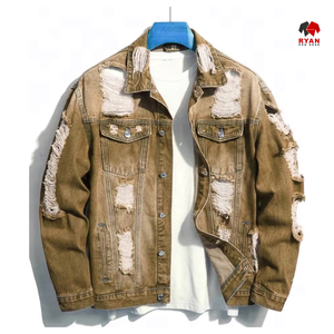แจ็คเก็ตยีนส์คุณภาพสูง ผลิตภัณฑ์ชั้นนำ แบบสั่งทำพิเศษ ซักทำความสะอาดได้ ทนต่อความเสียหายจากน้ำ แจ็คเก็ตยีนส์สำหรับผู้ชาย รุ่นสปริง - Product Image 6