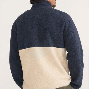 Sweat-shirt polaire Sherpa pour hommes de meilleure qualité motif solide prix de gros d'usine saison d'hiver fabriqué au Pakistan - Product Image 5