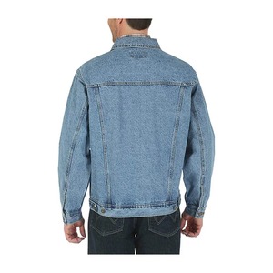 Veste en jean unisexe OEM 2024, veste décontractée d'hiver, boutonnée, col montant, broderie, veste matelassée surdimensionnée - Product Image 3