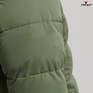 Wholesale Price Winter Streetwear Stand Collar Canvas Front Breathable <b>Waterproof</b> Cotton <b>Padding</b> Puffer <b>Jackets</b> - Product Image 3