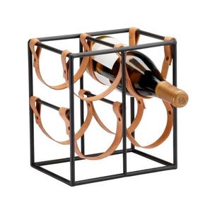 Estante de soporte para botella de vino de Metal con diseño chapado en oro antiguo, fabricante personalizado, diseño decorativo, decoración de Bar, estante para botella de vino - Product Image 5