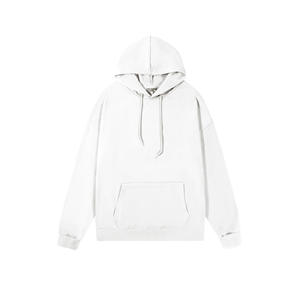 Pull à capuche unisexe à manches longues, coupe ample, couleur unie, anti-boulochage, imprimé numérique, printemps-automne - Product Image 3