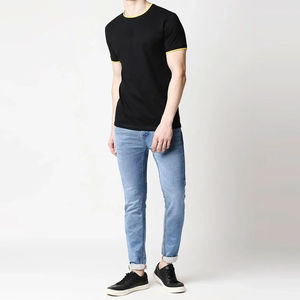 เสื้อยืดแขนสั้นผู้ชายรุ่นใหม่ ผ้าคอตตอน 100% ทอละเอียด กันยับ ระบายอากาศ แห้งเร็ว ปรับแต่งได้ แฟชั่นสตรีทแวร์ พิมพ์ลาย - Product Image 4