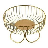 Bol à fruits en métal doré de luxe fait à la main pour la décoration de la maison, vente en gros, bol de service décoratif moderne pour la décoration d'hôtel et de mariage