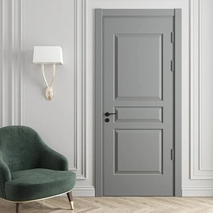 Habitación interior Otra puerta Diseño de panel doble Cubierta de listón de madera maciza Decoración vertical Puerta invisible - Product Image 3