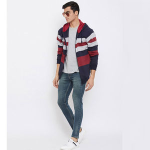 เสื้อฮู้ดผู้ชายผ้าฝ้าย100% น้ำหนัก500กรัมมีซิปรูดธรรมดาผ้าคอตตอนผสมสไตล์วินเทจ - Product Image 5