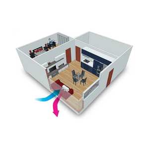 Unidad de Recuperación de Calor Entalpica Descentralizada Mitsubishi Lossnay VL-100EU5-E para Sistemas HVAC - Product Image 3