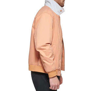 Vestes d'hiver imperméables pour hommes de la rue principale, vestes bomber en toile avec fermeture éclair, service OEM pour vêtements personnalisés, prix bas - Product Image 3