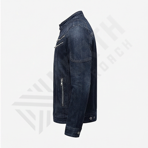 Veste en jean de haute qualité à prix abordable, nouvelle conception tendance, respirante, vestes en jean pour hommes, vêtements d'extérieur tendance - Product Image 3