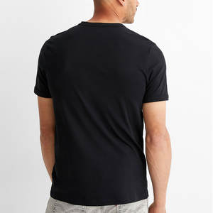 Camiseta de Cuello Redondo de Manga Corta de Algodón Grueso - Product Image 3