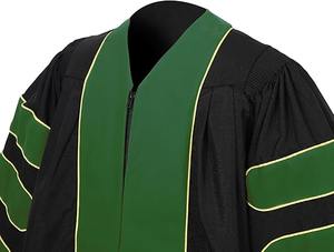 Toga de Graduación Doctoral de Lujo Unisex y Capucha Doctoral de 8 Lados, Paquete de Toca para Toga Académica - Product Image 4