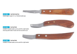 มีดกีบรูปไข่Trimmer Farrier Sharpener Hoof Careตัดทําความสะอาดวัวสัตวแพทย์เครื่องมือใบมีดสแตนเลส - Product Image 2