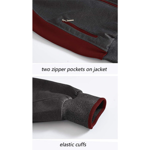 Custom Logo Men Tracksuit Full Zip <b>Jacket</b> and Pants Set Breathable Fabric Athletic Wear for <b>Workout</b> and Team Uniform - Product Image 4