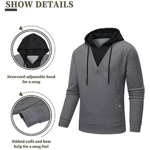Sudaderas con capucha personalizadas en blanco con cremallera para hombre, diseño de sudaderas de talla grande para correr, ropa de entrenamiento deportivo para Fitness, chaqueta para hombre - Product Image 3