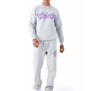 ชุดออกกำลังกายพิมพ์ลายพัฟสำหรับผู้ชายชุดวิ่งออกกำลังกาย - Product Image 4