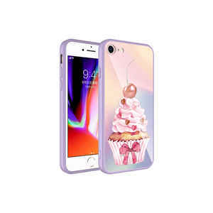 Coque en silicone liquide blanc à motifs, époxy dur avec protection de l'appareil photo, coque antichoc pour iPhone 7 Plus - Modèle NO11 - Product Image 1