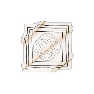 ผ้าพันคอไหมซาตินพิมพ์ลายดิจิทัล ลายเรขาคณิต ออกแบบเองได้ - Product Image 1
