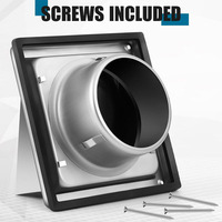 Grille de ventilation murale en acier inoxydable pour systèmes CVC commerciaux, diffuseur d'air, hotte aspirante, séchoir et système d'extraction