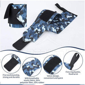 Pakistan Made <b>Neoprene</b> Breathable Non-Slip Eco-Friendly Lightweight Customizable Wrist Wraps for Men Adult Weightlifting Gym - Product Image 5