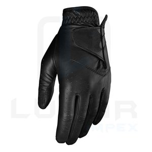 Guantes de golf para todo tipo de clima Cabretta Leather Soft Palm Power Net Mesh Insert Paralelo al pulgar para un agarre flexible adicional - Product Image 1