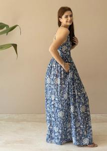 Vestido de fiesta de verano con estilo de mujer de algodón indio hecho a mano hasta el suelo para ropa de novia regalo personalizado venta personalizada - Product Image 3