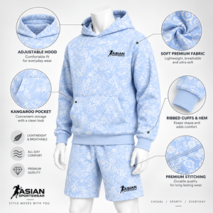 Premium Comfort Wear <b>Men's</b> <b>Hoodies</b> <b>and</b> <b>Shorts</b> <b>Set</b> High Quality 100% Cotton Soft Knit Casual Summer - Product Image 5
