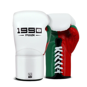 Los últimos guantes de boxeo de cuero de vaca genuino, guantes de Kick Boxing estampados para mujeres y hombres, guantes de lucha MMA con logotipo personalizado de alta calidad 2024 - Product Image 4