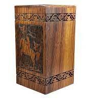 Urna de cremación de madera moderna personalizada al por mayor, jarrón decorativo para entierro de cenizas para adultos, urnas de entierro grabadas para hombres y mujeres - Product Image 5