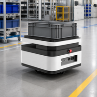 Châssis de robot mobile autonome compact UGV-5 avec une charge utile de 50 kg pour la livraison sur ligne de production et la logistique d'usine intelligente