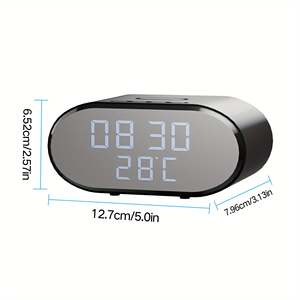 Cámara de Seguridad Inalámbrica con Reloj Despertador 4K, Detección de Movimiento, Compatible con WIFI, Visualización Remota en Tiempo Real, Alertas por Aplicación y Correo Electrónico, Datos en la Nube, IP - Product Image 1