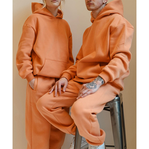 Survêtement d'hiver personnalisé pour homme, à capuche, avec logo imprimé, unisexe, grandes tailles, 100 % coton, pantalon de jogging de maternité orné de strass - Product Image 6