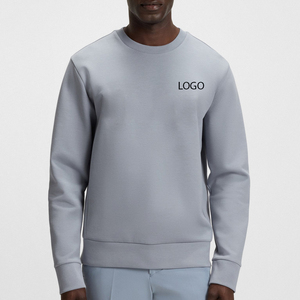 Sudadera para Hombre de Tela Transpirable y Ajustable con Diseño de Logotipo Personalizado en Color Sólido, Cuello Redondo y Mangas Completas, Diseño Informal - Product Image 1
