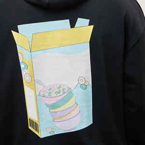 Automne et hiver sweats à capuche lourds personnalisés imprimés en peluche et épaissie couleur unie hommes marque de mode personnalisée - Product Image 5